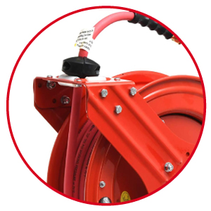 40% lighter than standard rubber hoses