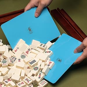 Mahjong Tile Mixer (Shuffler) - Blue - Set of 2