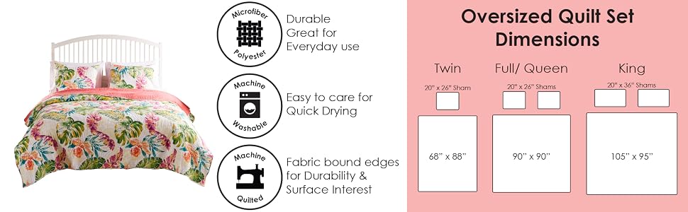 tropics quilt set feature
