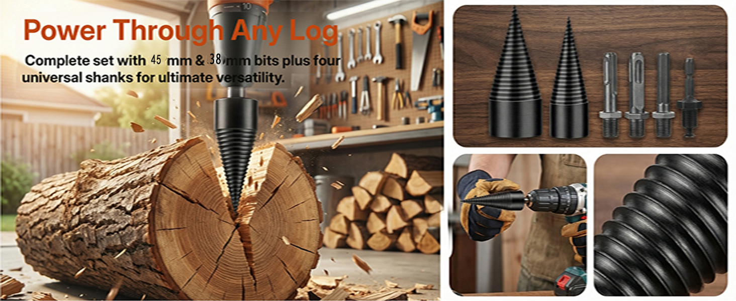 Wood Splitting Drill