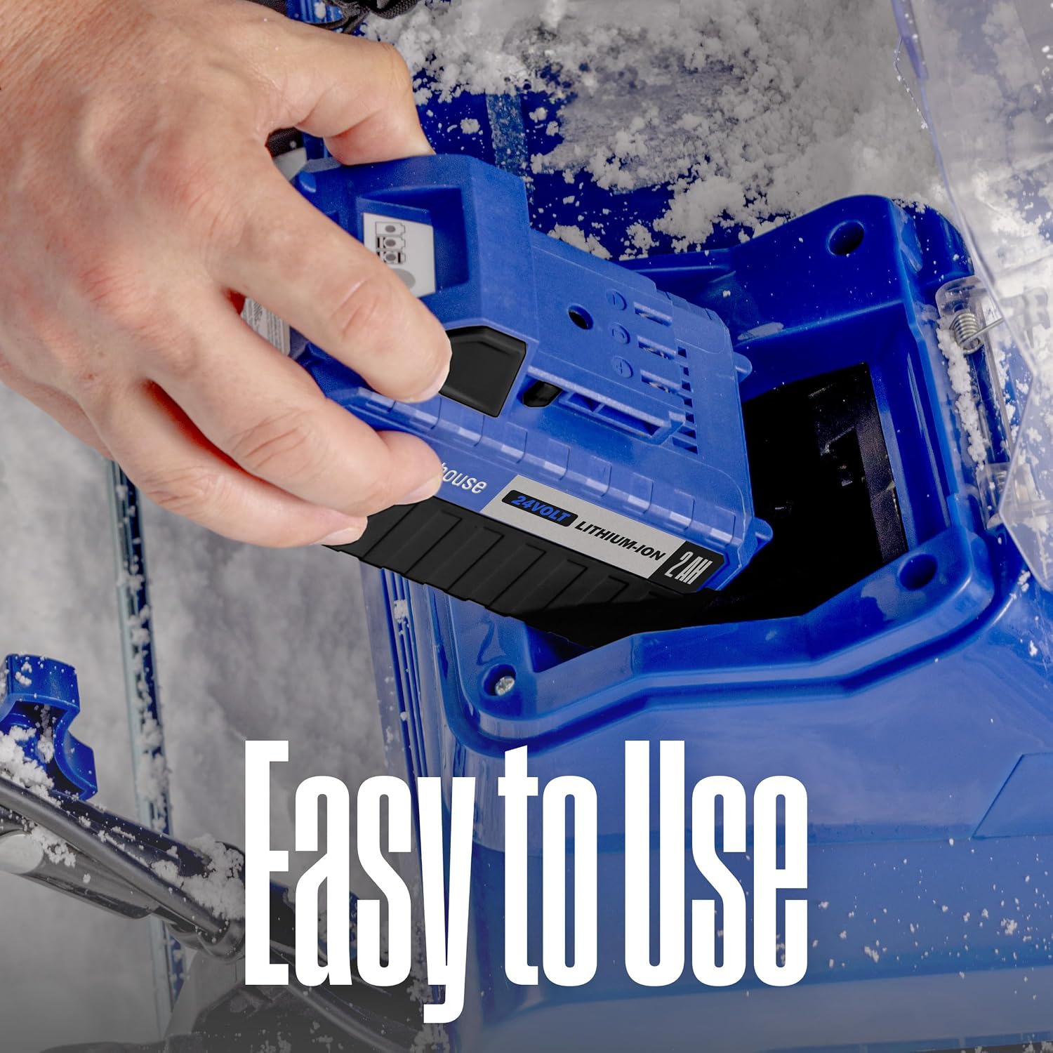 Westinghouse WSnow11S 24V Cordless Snow Shovel 11 Inch Kit, 24V 4Ah Battery, Fast Charger, Electric Snow Shovel with 20ft Throwing Distance, Plows 75lbs/min, Compatible with Snow Joe Batteries