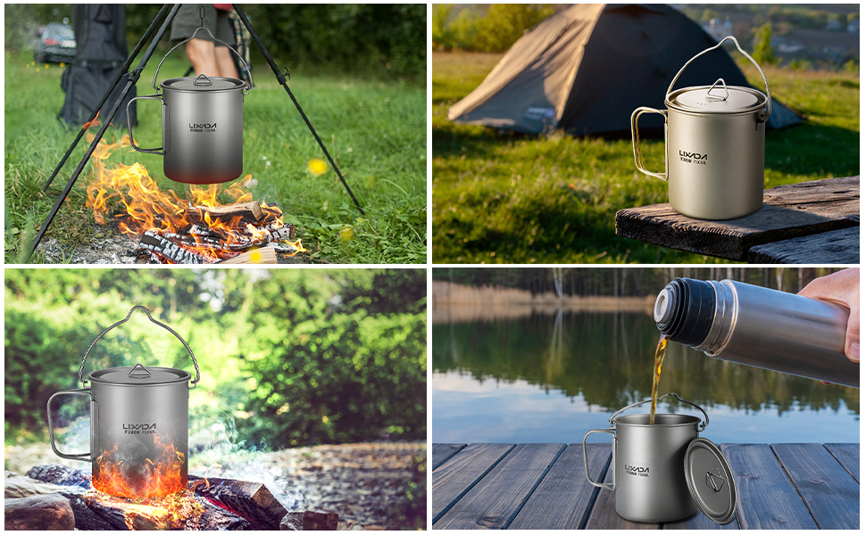 camping titanium pot