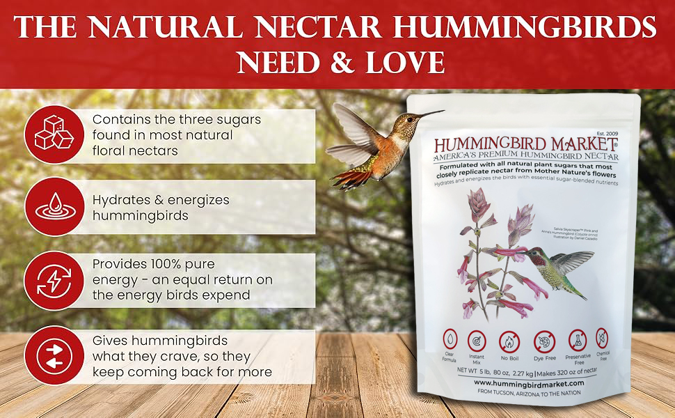The Natural Nectar Hummingbirds Need &amp; Love