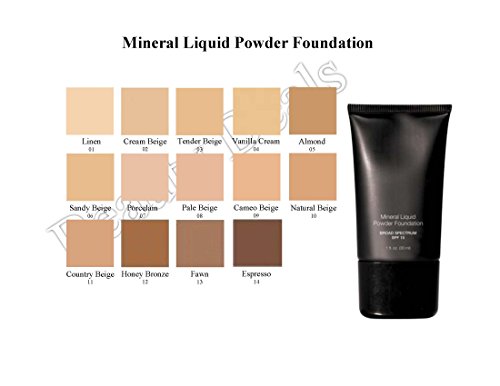 Mineral Liquid Powder Foundation Broad Spectrum SPF 15 (Tender Beige)