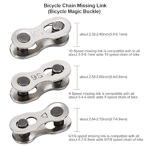 6 Pairs Bicycle Missing Link