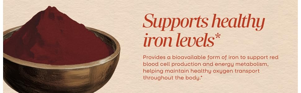 Illustration of red powder in a wooden bowl next to text