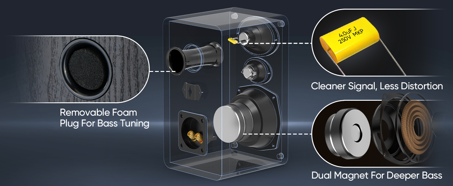 Passive Bookshelf Speakers