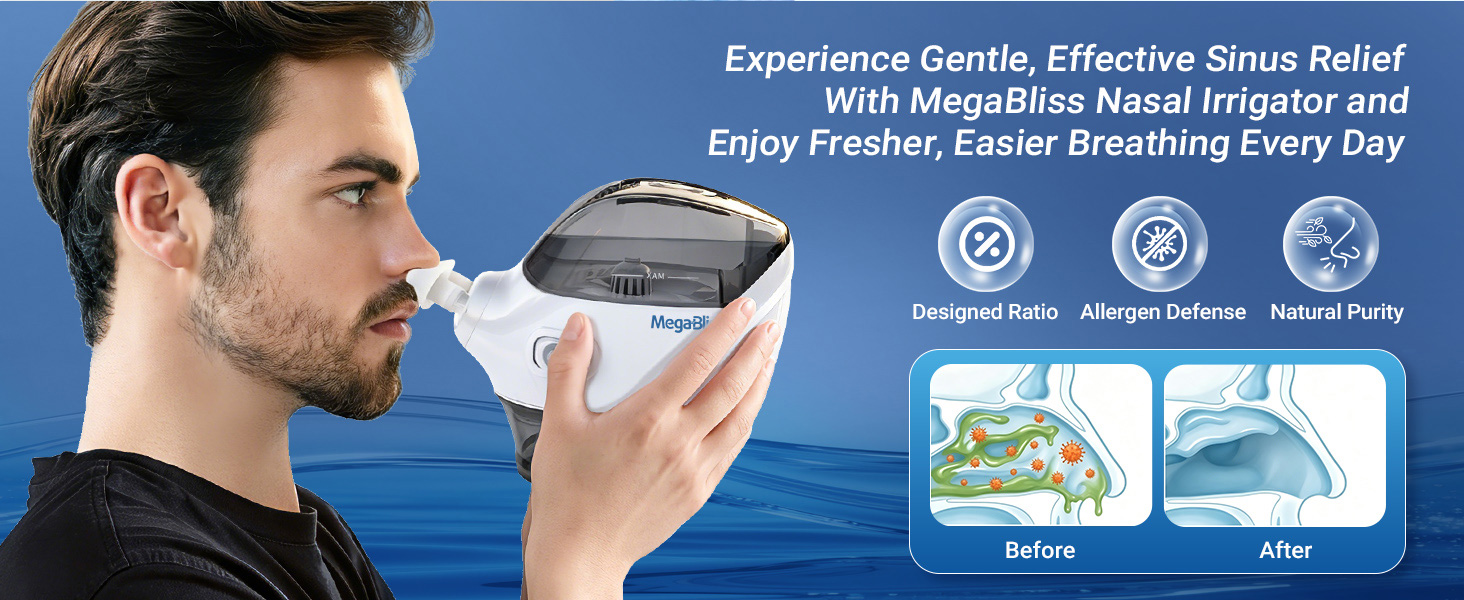 Nasal irrigation System for Sinus Rinse