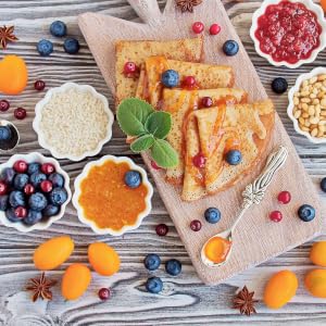 Pancakes with Barley Flour: