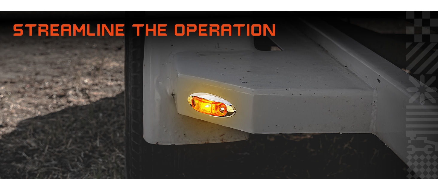 2.5" 1 LED Clearance Oval Marker Light