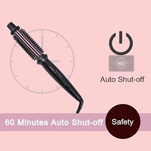 Auto Shut Off for Safety curling brush for hair