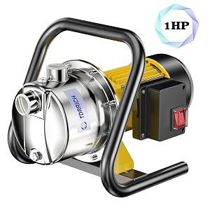 TDRRICH 1HP water pressure booster pump with Smart Controller for whole house