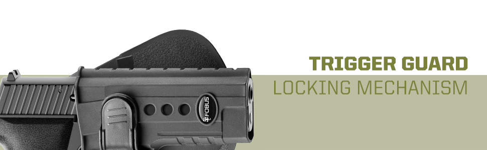 Trigger Guard Locking Mechanism outside the waist band design gun men women ankle holster