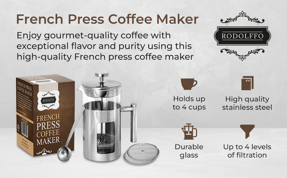Rodolffo French Press Coffee Maker