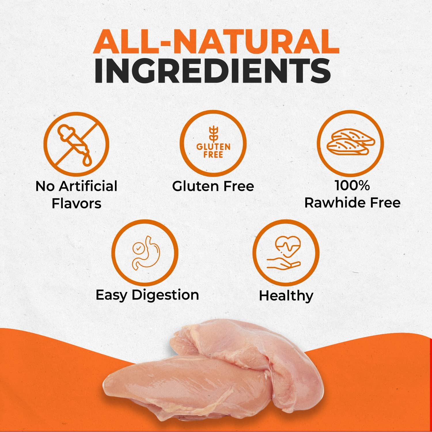 Canine Naturals Rawhide Free Chicken Recipe Dog Chews, Mini Rolls, 6 Count
