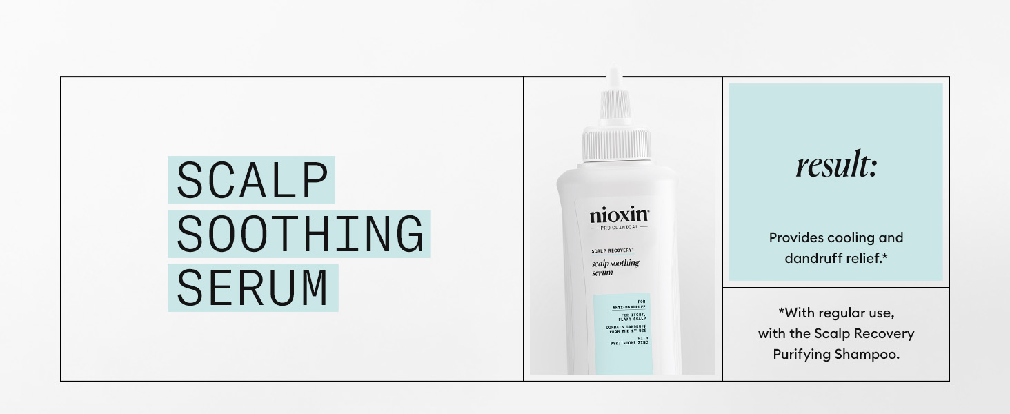 Nioxin Scalp Recovery Syste Scalp Soothing Serum for Itchy &amp;amp; Flaky Scalp, Pyrithione Zinc