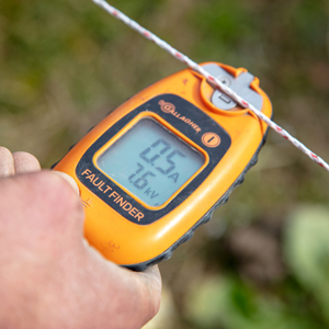 gallagher fault finder electric fence faults lcd voltage volt meter current shorts energizers earth