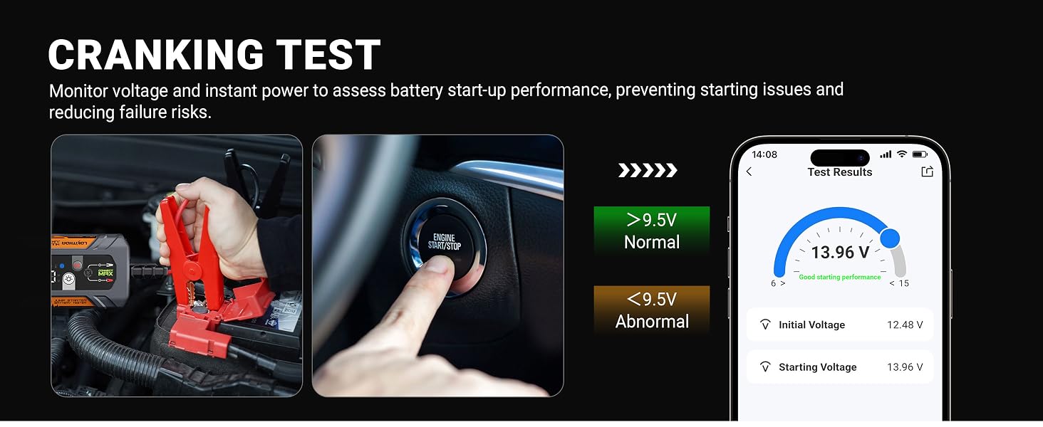 O-JT400 jump starter and battery tester