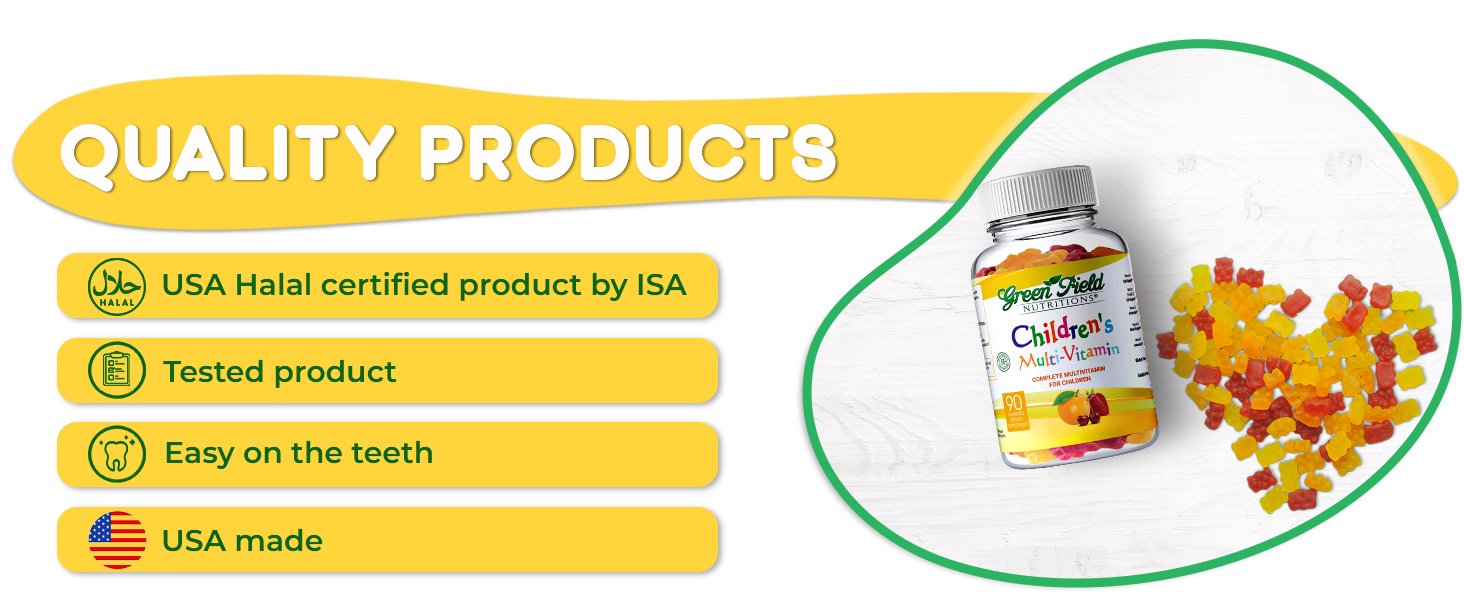 kids multivitamin gummies vitamin c chewable halal gummies for Immune support