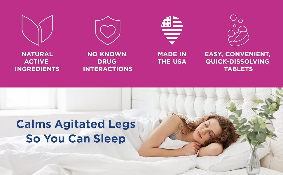Calms Agitated Legs So you Can Sleep