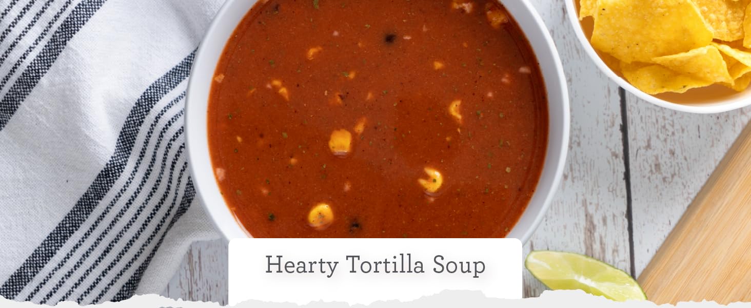 Hearty Tortilla Soup Serving