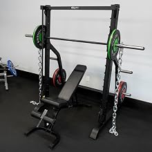 fully loaded gyme set-up with smith machine