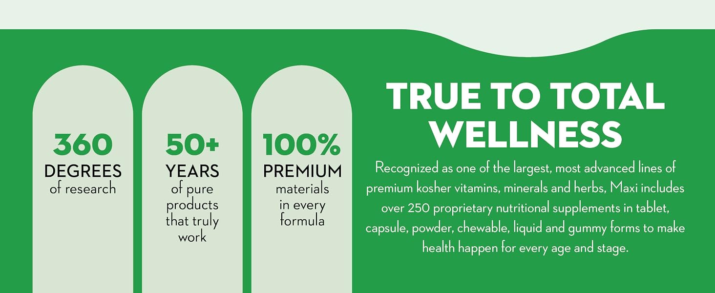 Maxi health true to total wellness