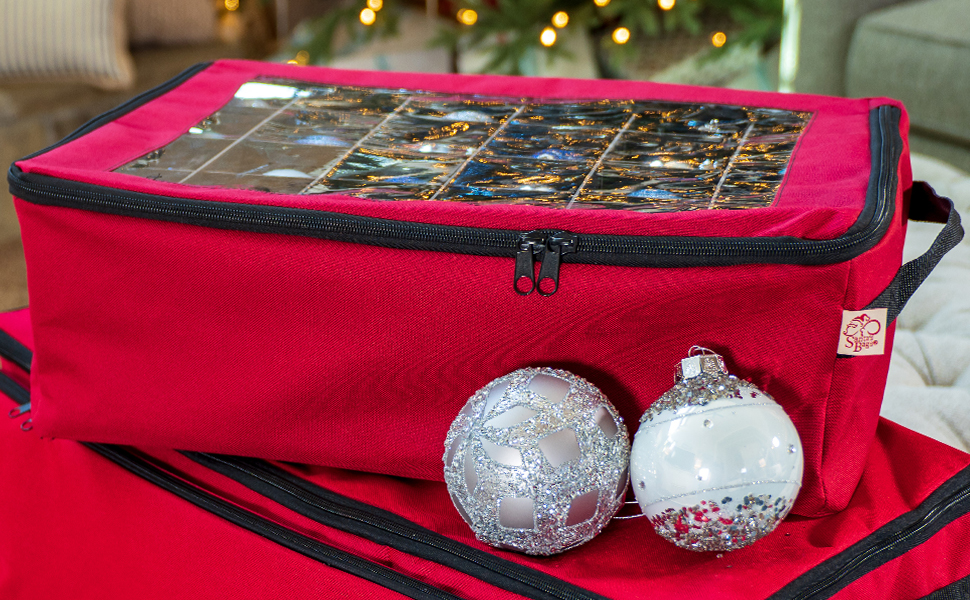 Santa's Bags 2 Tray Ornament Storage Bag