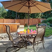 Outdoor Glass furniture