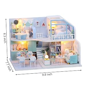 diy miniature dollhouse kit