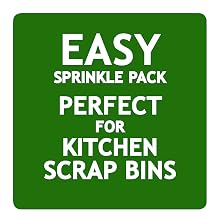 easy spout sprinkle pack kitchen scrap waste bin