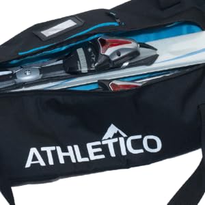 Athletico Dynamic Ski Bag with wide, easy-loading opening
