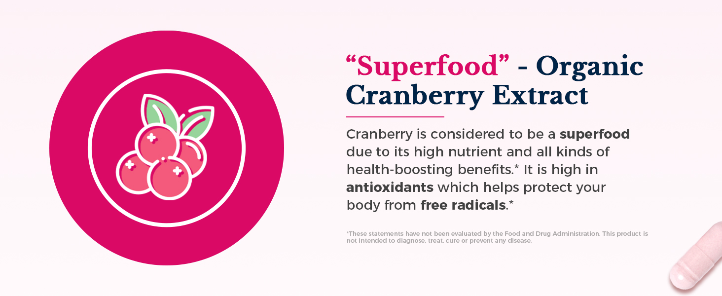Vitalitown Women&amp;#39;s Probiotics is enhanced with cranberry for urinary health*