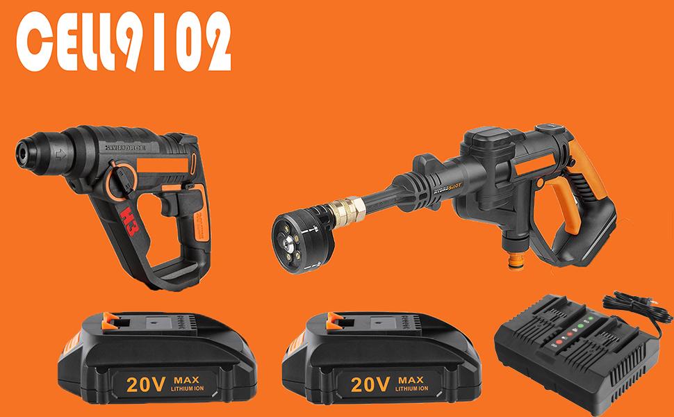 for 2packs worx 20v battery and charger combo