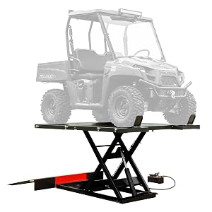Black Widow Air/Hydraulic UTV Lift Tables - 2,500 lb. Capacity - 60" W Platform
