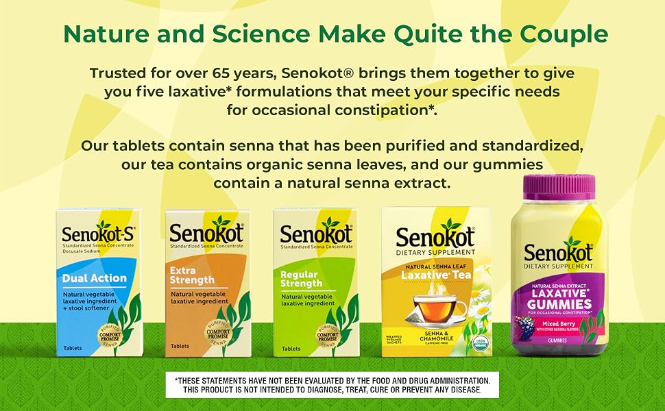 Trusted for over 65 years, our tea contains senna
