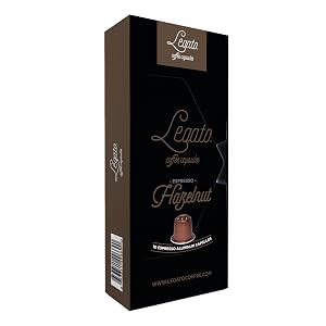 hazelnut espresso pods from legato