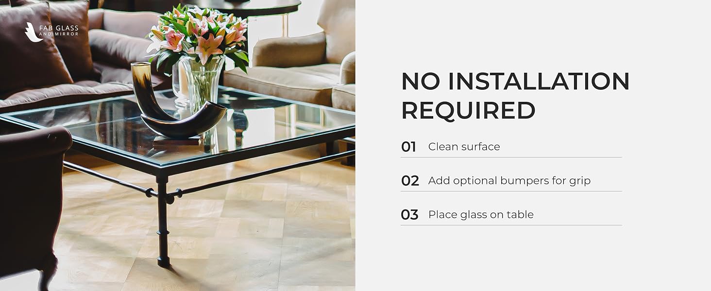 glass table top replacement tempered rectangular clear furniture protector desk cover dining coffee