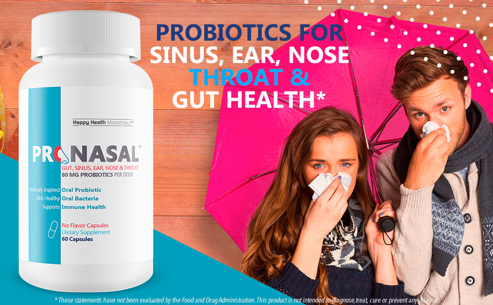 Probiotics for Sinus, Ear, Nose, Throat, and Gut Health