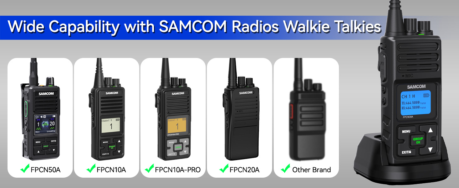 Professional Walkie Talkies for Adults 2 Way Long Range Radios Construction Office School Daycare
