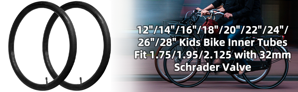 12"/14"/16"/18"/20"/22"/24"/26"/28" Kids Bike Inner Tubes
