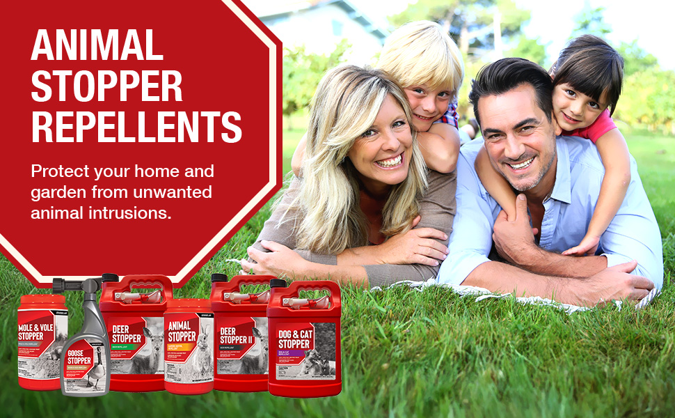 Animal Stopper Repellents: Protect your home and garden from unwanted animal intrusions.