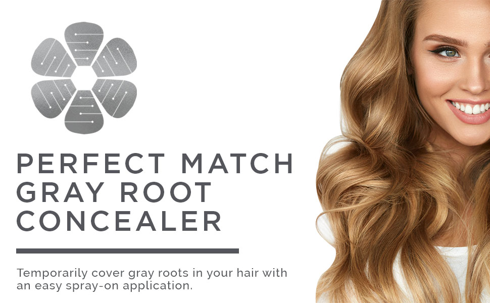 This colored hair spray is an ideal root concealer for light brown &amp; dark brown hair
