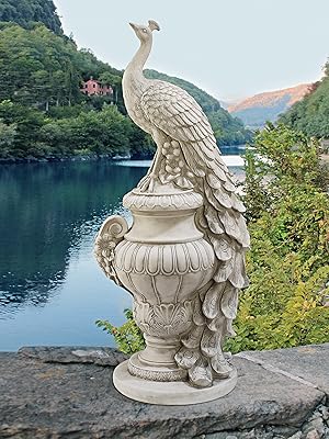 Staverden Castle Peacock Statue