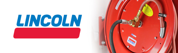 Lincoln, economy reel, air, water, 50 foot, 1/2 inch, retractable, hose, reel, hose reel, 83754