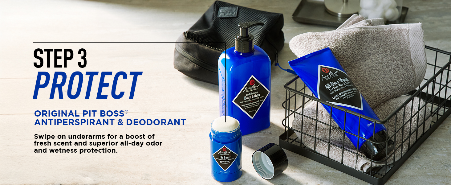 Jack Black, Mens Grooming, Body Care, Regimen, Routine, Step 3, Protect, Deodorant, Antiperspirant