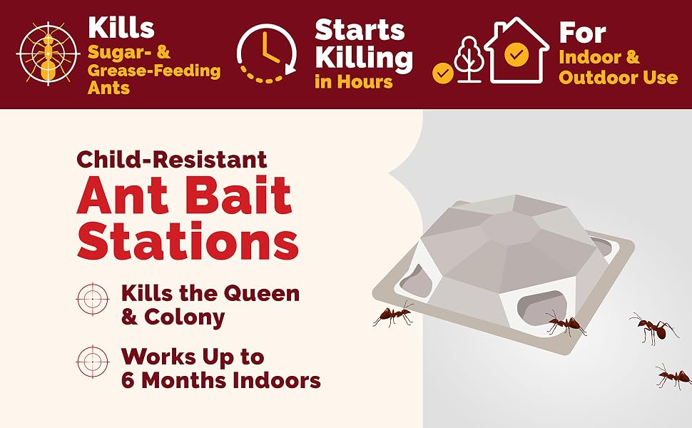 Child-Resistant Ant Bait Stations