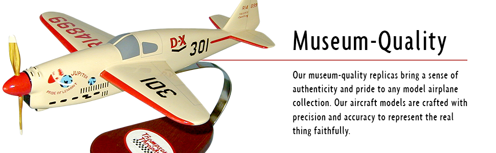 ScaleCraft museum-quality wood model planes made from Mahogany