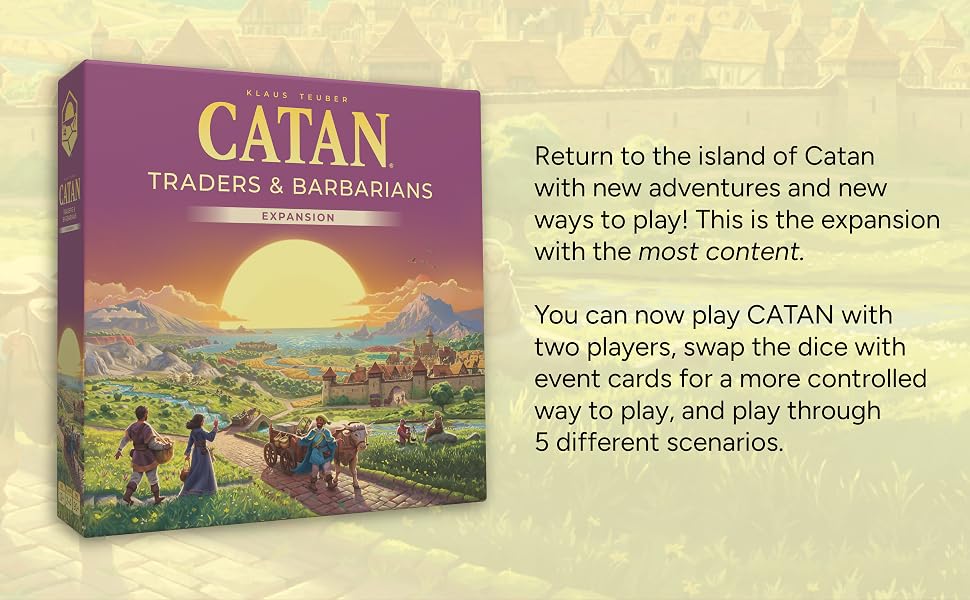 CATAN Traders and Barbarians Board Game for kids and adults strategy games for family game night