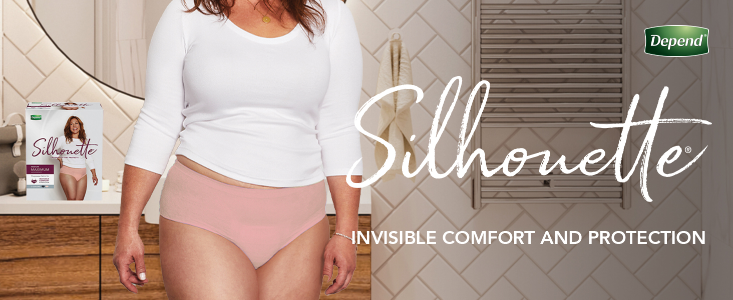 Depend Silhouette invisible comfort and protection